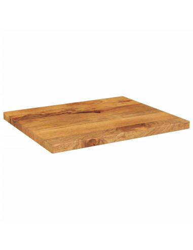 Piano per Tavolo 60x50x2,5 cm Rettangolare Legno Massello Mango