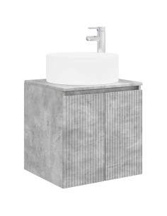 Mobile lavabo da parete Grigio Cemento 49,5 x 44,5 x 65,5 cm