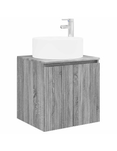 Mobile lavabo da parete Sonoma grigio 49,5 x 44,5 x 65,5 cm