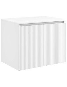Mobiletto da Bagno a Muro Bianco 62,5 x 44,5 x 50 cm