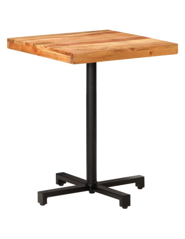 Tavolino da Bistrot Quadrato 60x60x75 cm in Massello di Acacia