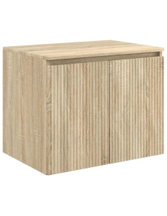 Mobiletto da Bagno a Muro Rovere Sonoma 62,5 x 44,5 x 50 cm