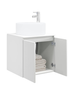 Mobile lavabo da parete Bianco 49,5 x 44,5 x 65,5 cm 2