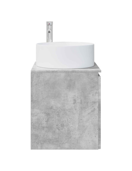 Mobile lavabo da parete Grigio Cemento 49,5 x 44,5 x 65,5 cm