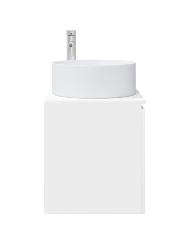 Mobile lavabo da parete Bianco Lucido 49,5 x 44,5 x 65,5 cm