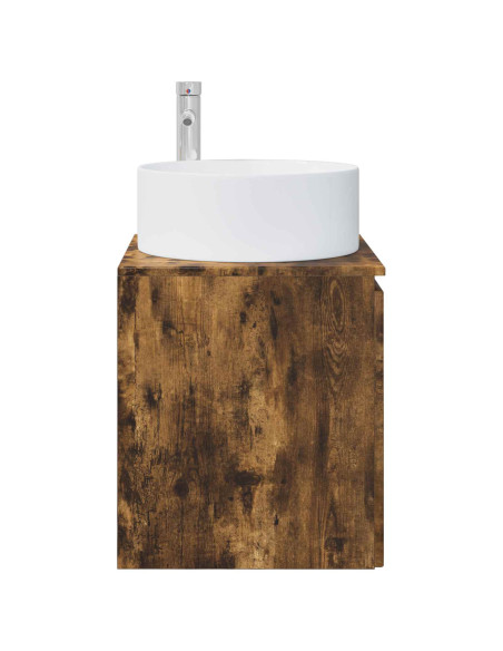Mobile lavabo da parete Rovere Fumo 49,5 x 44,5 x 65,5 cm
