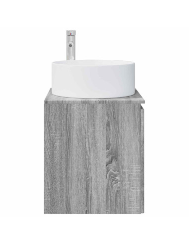 Mobile lavabo da parete Sonoma grigio 49,5 x 44,5 x 65,5 cm