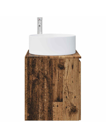 Mobile lavabo da parete Legno antico 49,5 x 44,5 x 65,5 cm