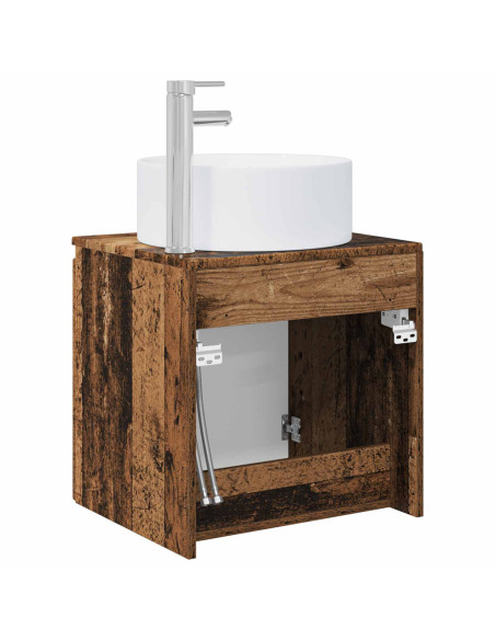 Mobile lavabo da parete Legno antico 49,5 x 44,5 x 65,5 cm
