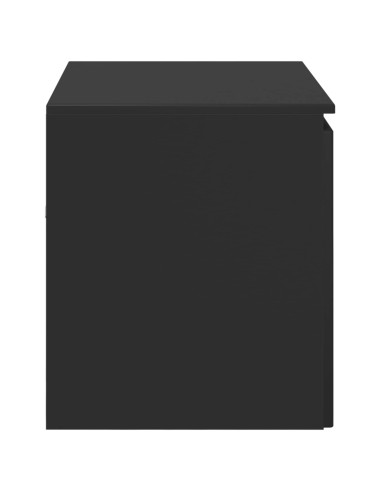 Mobiletto da Bagno a Muro Nero 62,5 x 44,5 x 50 cm