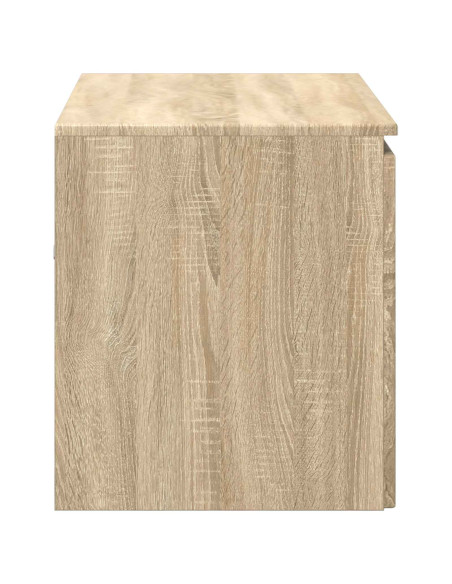 Mobiletto da Bagno a Muro Rovere Sonoma 62,5 x 44,5 x 50 cm