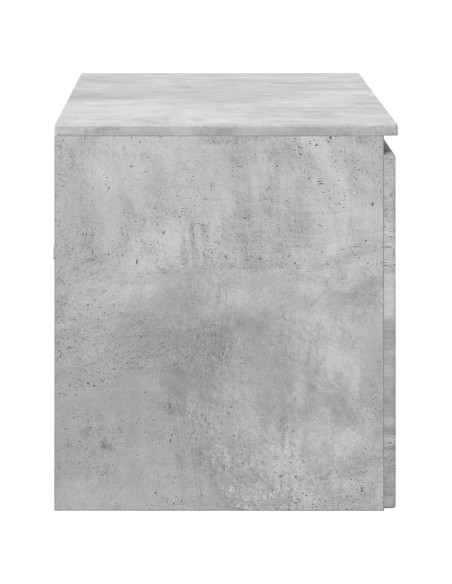 Mobiletto da Bagno a Muro Grigio Cemento 62,5 x 44,5 x 50 cm