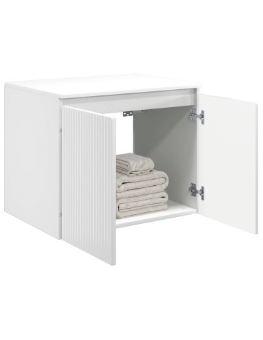 Mobiletto da Bagno a Muro Bianco Lucido 62,5 x 44,5 x 50 cm