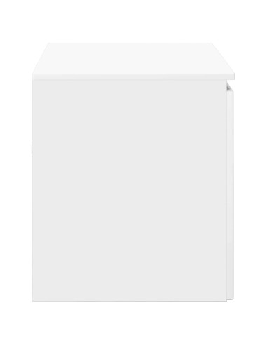 Mobiletto da Bagno a Muro Bianco Lucido 62,5 x 44,5 x 50 cm
