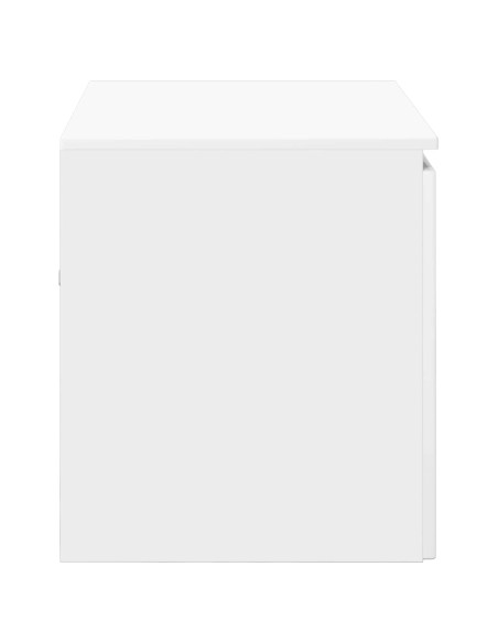 Mobiletto da Bagno a Muro Bianco Lucido 62,5 x 44,5 x 50 cm