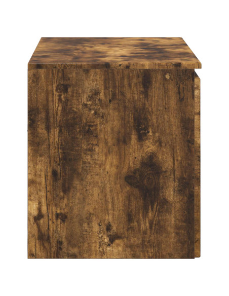 Mobiletto da Bagno a Muro Rovere Fumo 62,5 x 44,5 x 50 cm