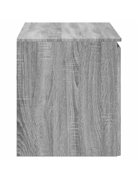 Mobiletto da Bagno a Muro Sonoma grigio 62,5 x 44,5 x 50 cm