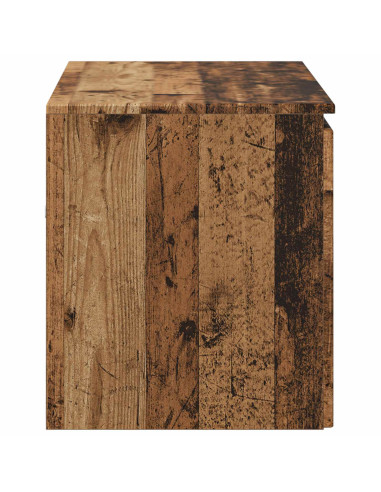 Mobiletto da Bagno a Muro Legno antico 62,5 x 44,5 x 50 cm