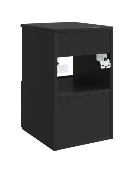 Mobile da Bagno Nero 30 x 35 x 50 cm Legno ingegnerizzato