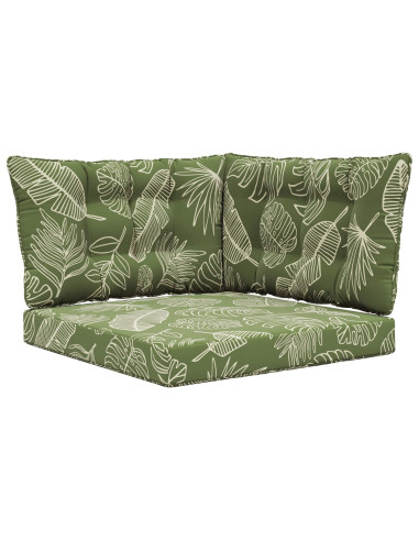 Cuscino per divano da esterno 3 pcs Design a foglia Poliestere