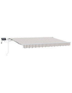 Tenda Retrattile Grigio chiaro e bianco 450 × 300 cm