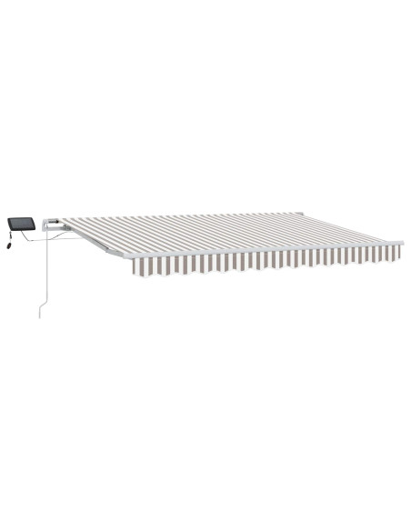 Tenda Retrattile Grigio chiaro e bianco 450 × 300 cm