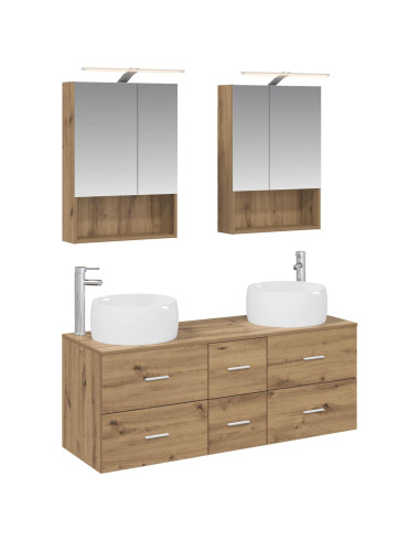 Set di mobili per il bagno 5 pcs Rovere Artigianale