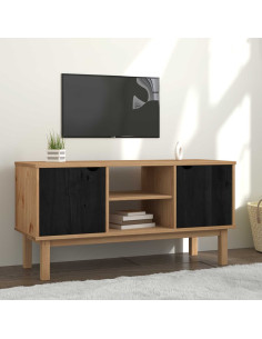 Supporto TV OTTA 113,5 x 43 x 57 cm Nero Legno Massello di Pino