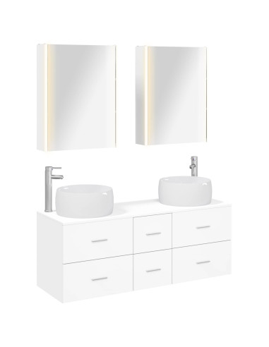 Set di mobili per il bagno 5 pcs Bianco