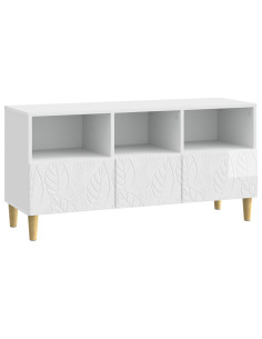 Mobile TV 102 x 34,5 x 50 cm Bianco Lucido Legno ingegnerizzato
