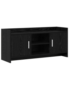 Mobile TV 102 x 33 x 47 cm Rovere Nero Legno ingegnerizzato