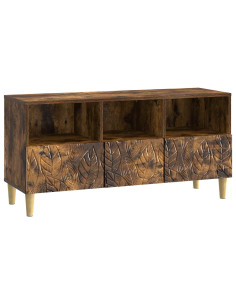 Mobile TV 102 x 34,5 x 50 cm Rovere Fumo Legno ingegnerizzato