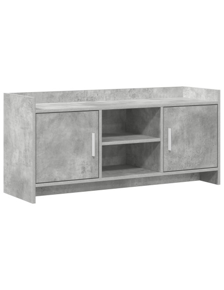 Mobile TV 102 x 33 x 47 cm Grigio Cemento Legno ingegnerizzato