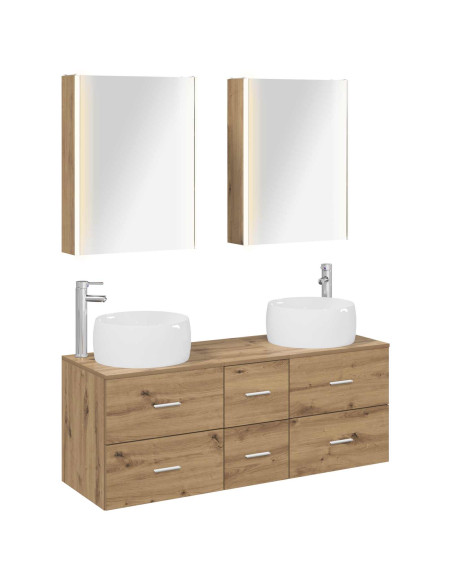 Set di mobili per il bagno 5 pcs Rovere Artigianale