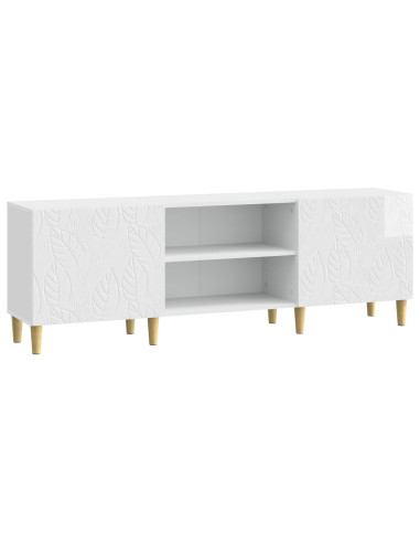 Mobile TV 150 x 31 x 50 cm Bianco Lucido Legno ingegnerizzato