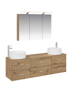 Set di mobili per il bagno 4 pcs Rovere Artigianale