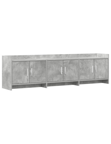 Mobile TV 168 x 33 x 47 cm Grigio Cemento Legno ingegnerizzato