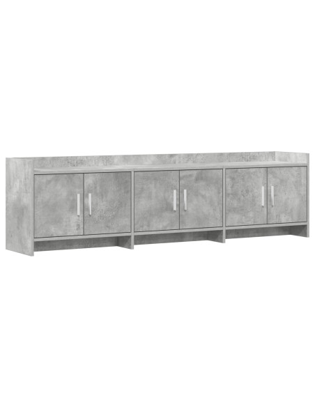 Mobile TV 168 x 33 x 47 cm Grigio Cemento Legno ingegnerizzato