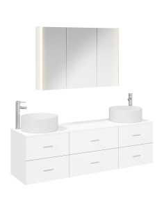 Set di mobili per il bagno 4 pcs Bianco