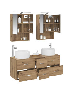 Set di mobili per il bagno 5 pcs Rovere Artigianale 2