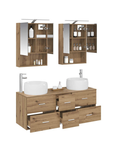 Set di mobili per il bagno 5 pcs Rovere Artigianale