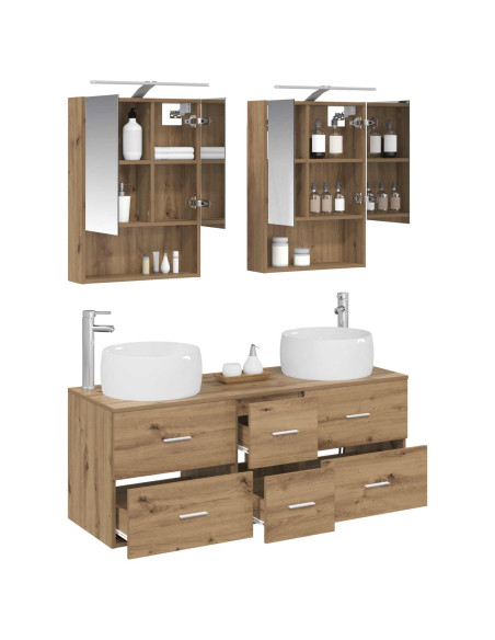 Set di mobili per il bagno 5 pcs Rovere Artigianale