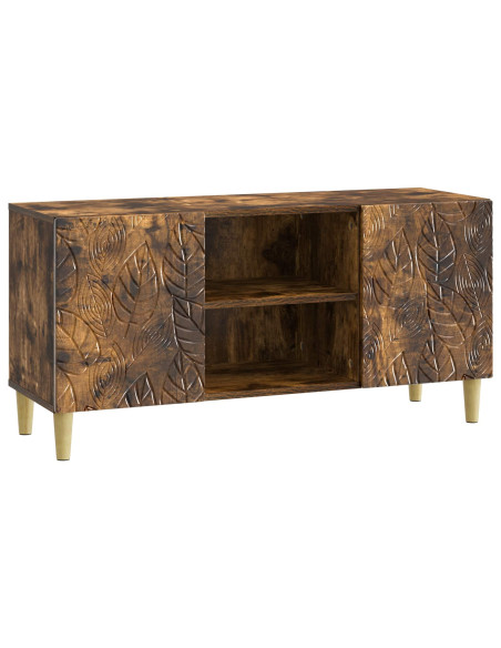 Mobile TV 102 x 34,5 x 50 cm Rovere Fumo Legno ingegnerizzato