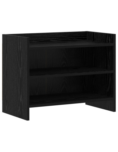 Mobile TV 60 x 33 x 47 cm Rovere Nero Legno ingegnerizzato
