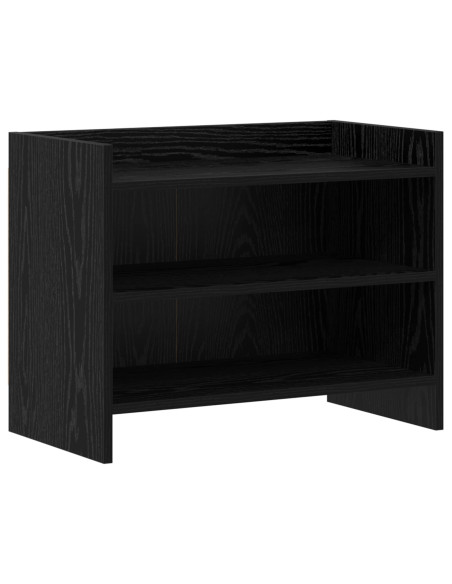 Mobile TV 60 x 33 x 47 cm Rovere Nero Legno ingegnerizzato