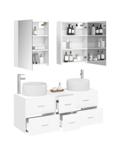 Set di mobili per il bagno 5 pcs Bianco 2