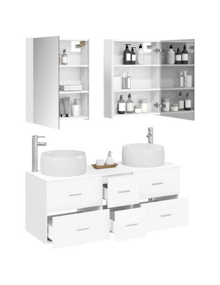 Set di mobili per il bagno 5 pcs Bianco