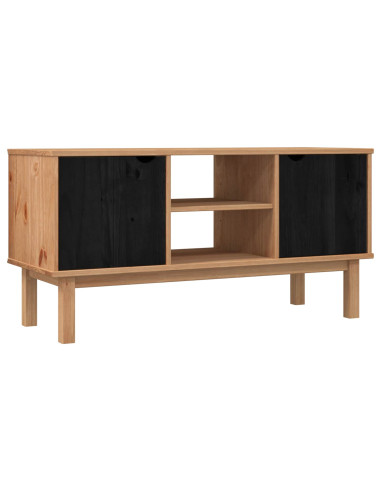 Supporto TV OTTA 113,5 x 43 x 57 cm Nero Legno Massello di Pino