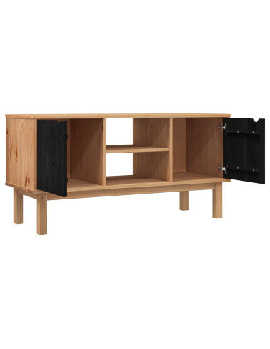 Supporto TV OTTA 113,5 x 43 x 57 cm Nero Legno Massello di Pino
