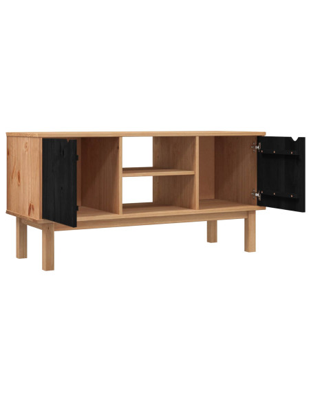 Supporto TV OTTA 113,5 x 43 x 57 cm Nero Legno Massello di Pino